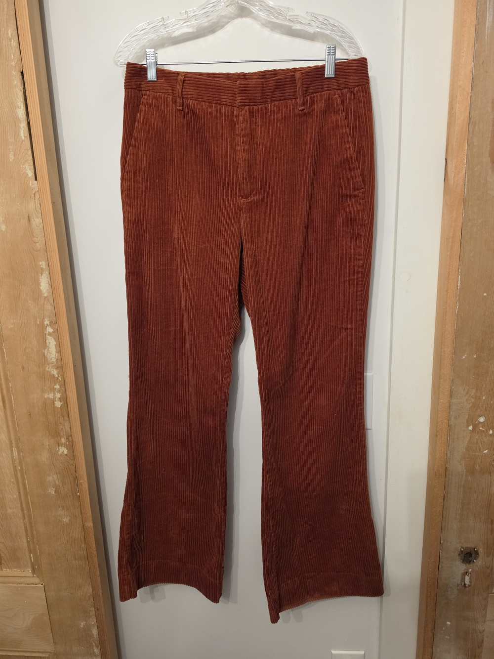 Banana Republic Women's Corduroy Boot Cut Pants in Rust Brown (8)